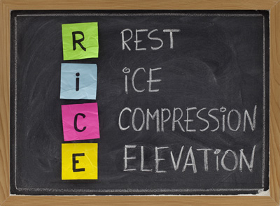 rest ice compress elevate
