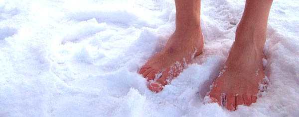 feet in snow