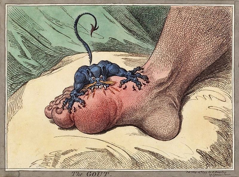 the gout james gillray