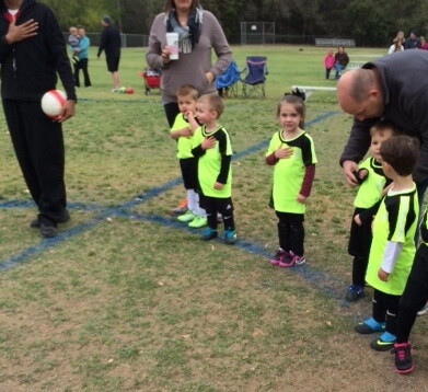 weston soccer huddle